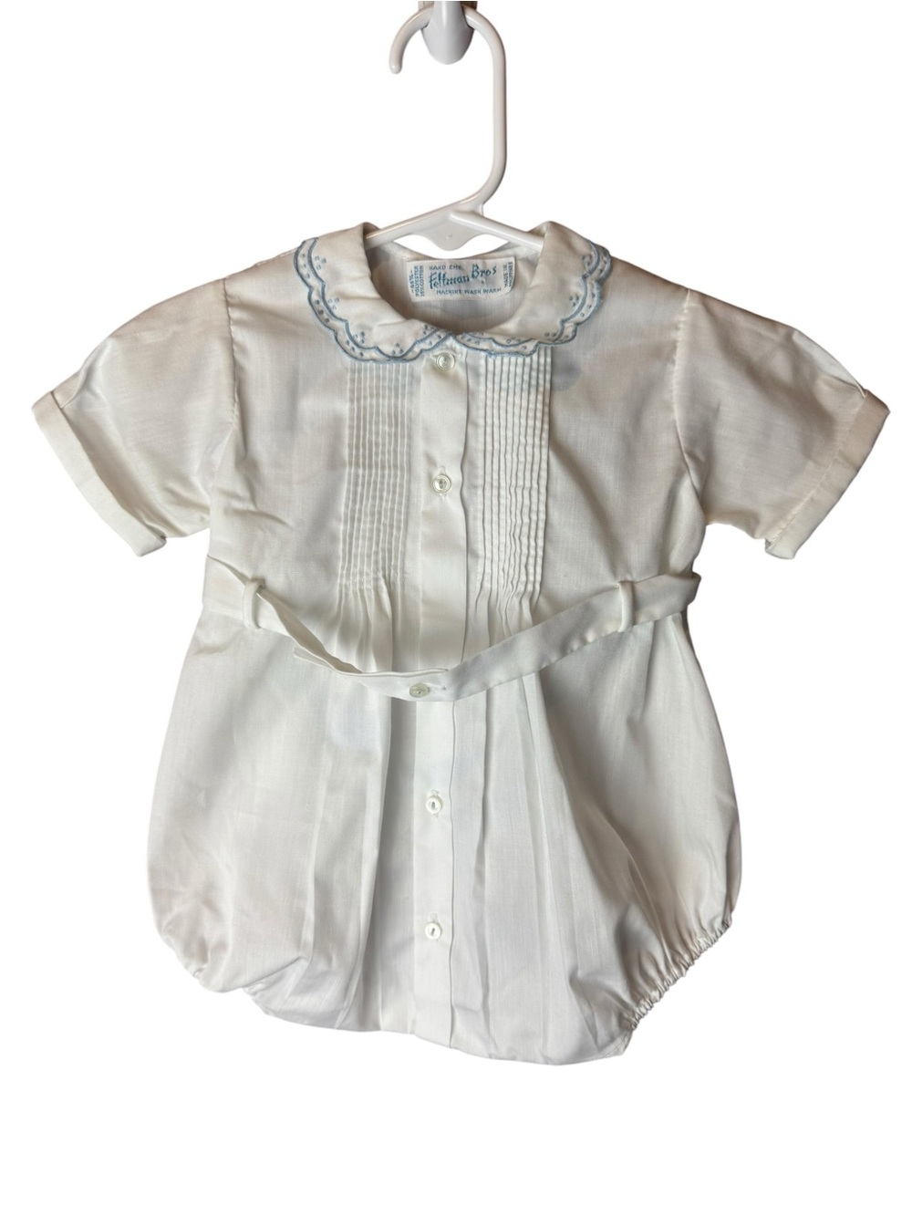 Feltman Brothers Button Belt Creeper white blue